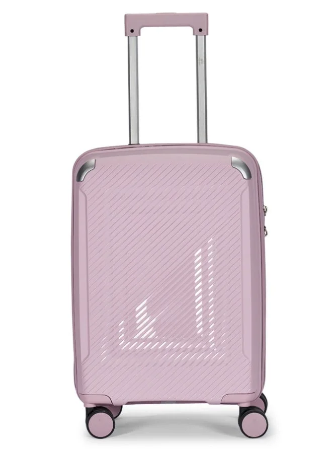 ليمرا حقيبة سفر فاخرة بعجلات دوارة وقفل  - بنفسجي